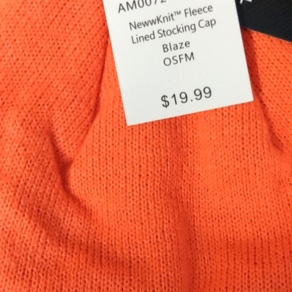 TRUETIMBER CAMO ORANGE BLAZE KNIT FLEECE LINED BEANIE SKULL CAP SIZE OS … - Picture 3 of 3